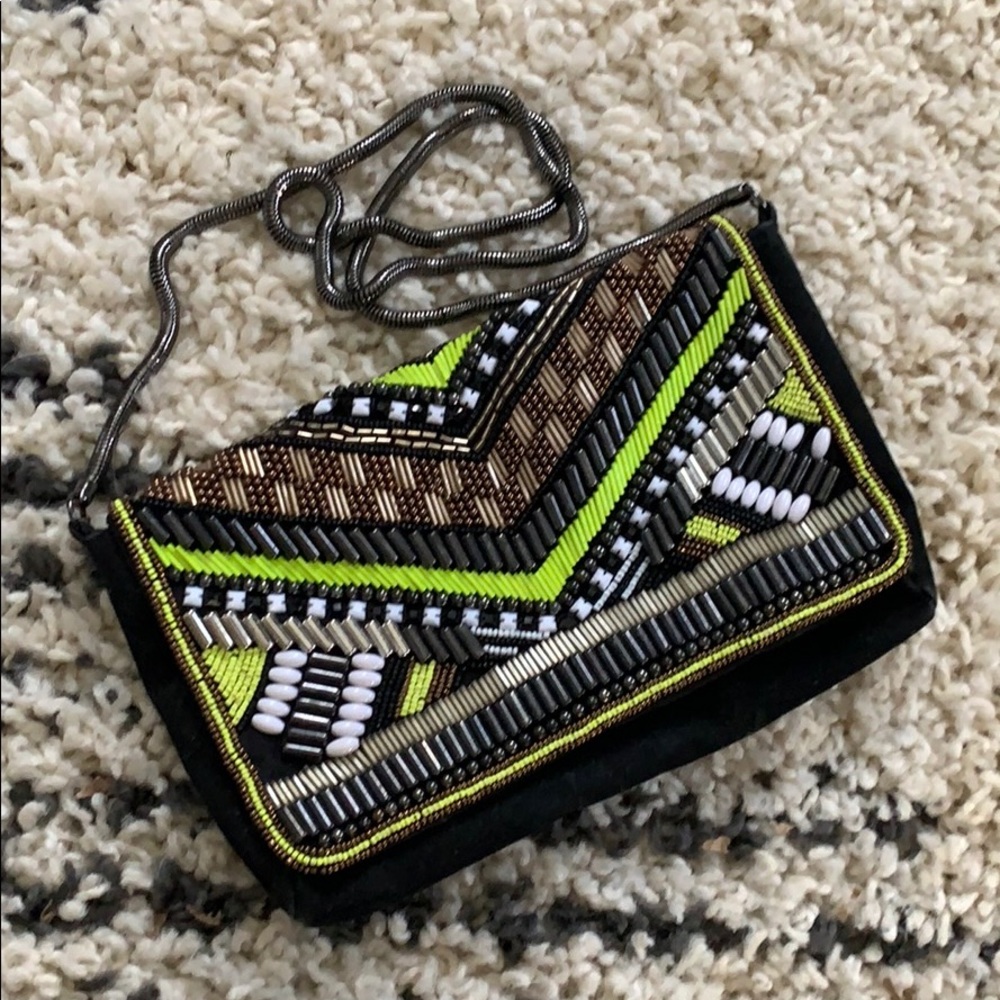 H&M Beaded Velvet Bag